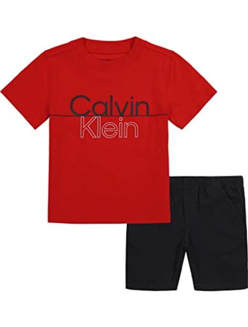 Calvin Klein boys 2 Pieces Short Set