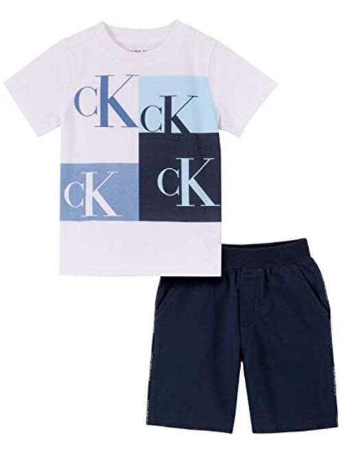 Calvin Klein boys 2 Pieces Short Set