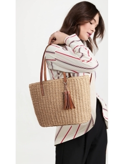 YXILEE Large Straw Bags For Women | Straw Travel Beach Totes Bag M Woven Summer Tote Handmade Shoulder Bag Handbag