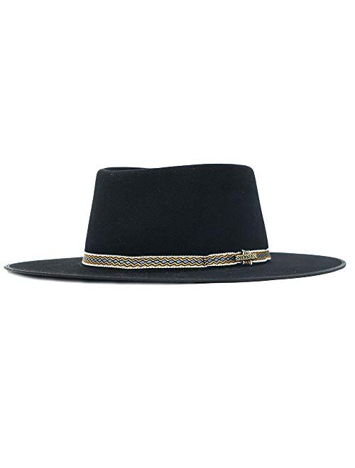 Stetson Men's Yancy Crushable Wool Hatband Outdoor Western Cowboy Hat - Black