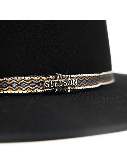 Stetson Men's Yancy Crushable Wool Hatband Outdoor Western Cowboy Hat - Black