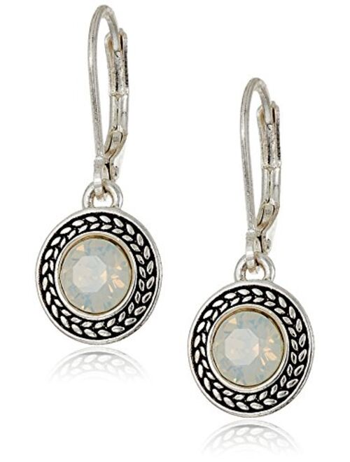 Anne Klein Napier Women's Pierced Earrings Pearl Drop Leverback