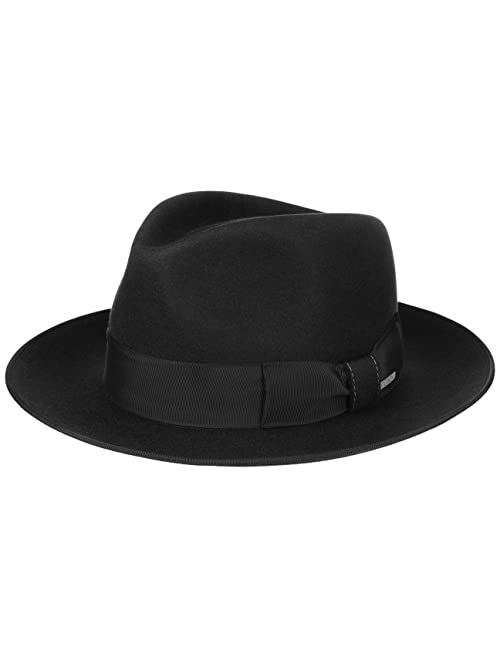 Stetson Riverson Fedora Fur Felt Hat Women/Men - Made in The EU