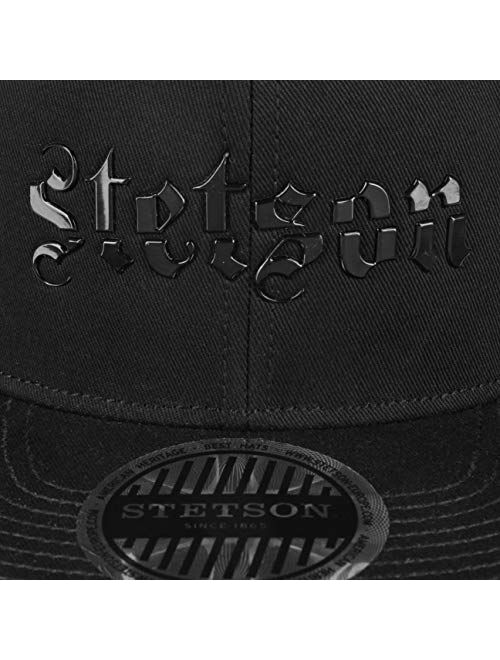 Stetson Black Lettering Cotton Cap Men -