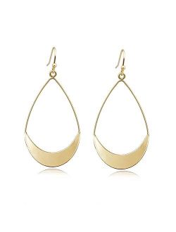 Five.L Lightweight Dangle Earrings Simple Earrings Gold Teardrop Earrings for Women