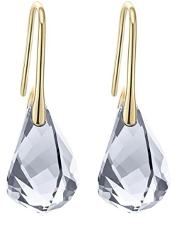 Meow Star Crystal Teardrop Earrings S925 Sterling Silver Dangle Earrings Gold Plated Earrings for Women