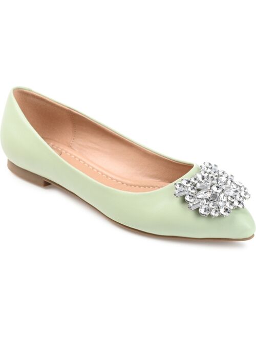 JOURNEE COLLECTION Women's Renzo Jeweled Flats