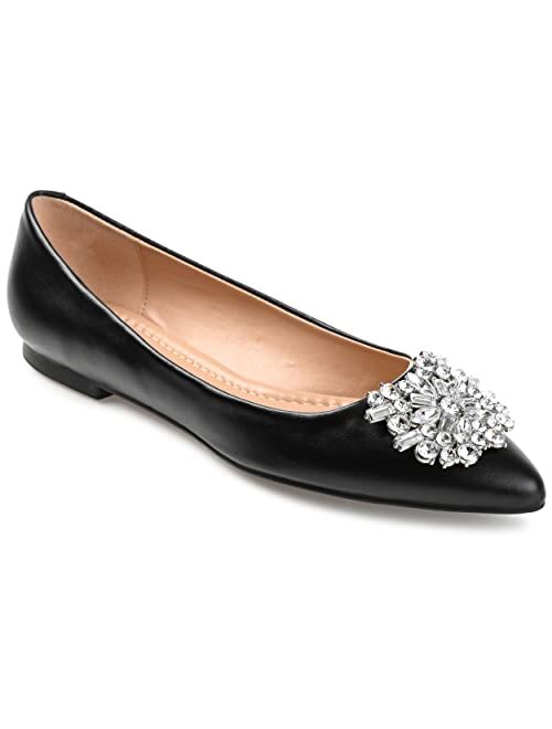 JOURNEE COLLECTION Women's Renzo Jeweled Flats