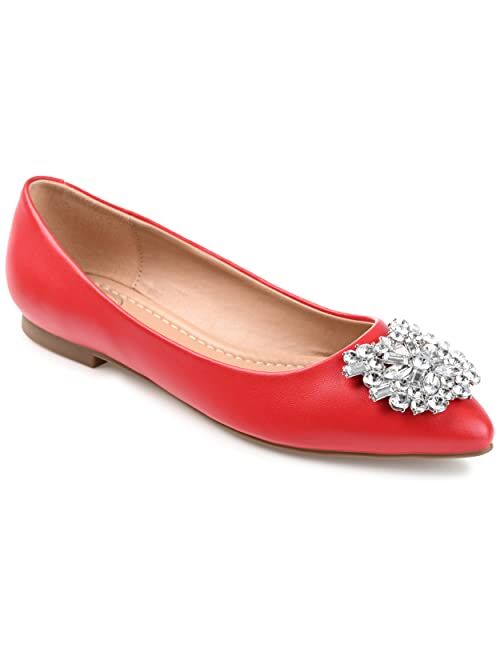 JOURNEE COLLECTION Women's Renzo Jeweled Flats