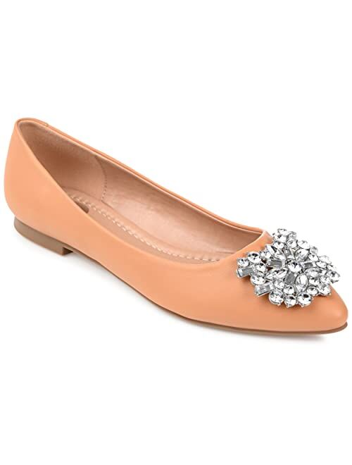 JOURNEE COLLECTION Women's Renzo Jeweled Flats