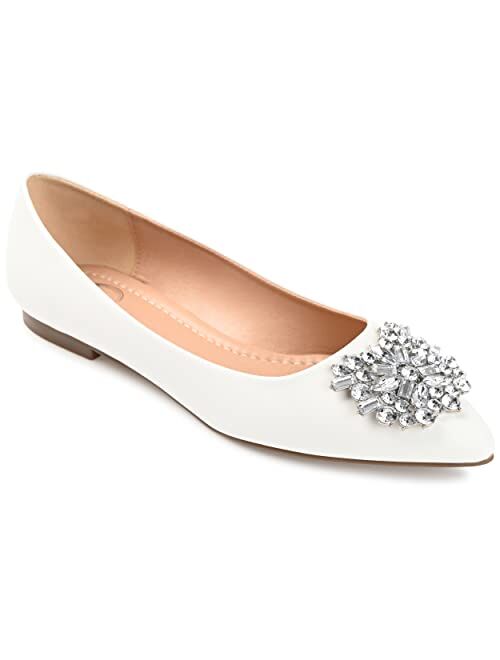 JOURNEE COLLECTION Women's Renzo Jeweled Flats