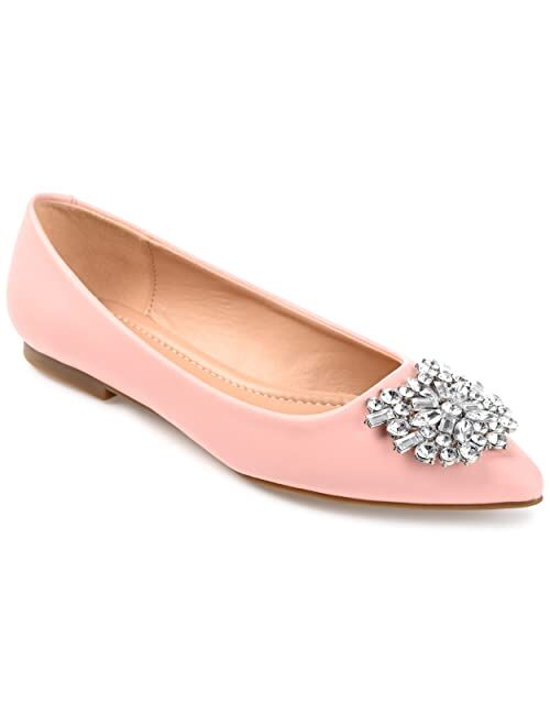 JOURNEE COLLECTION Women's Renzo Jeweled Flats