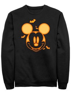 Men's Mickey Classic Mickey Pumpkin Crew Fleece Pullover