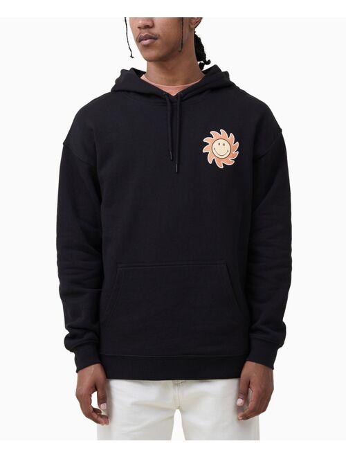 COTTON ON Men's Smiley Fleece Pullover Sweatshirt