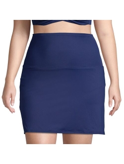 lands end Plus Size Lands' End Tummy Control Ultra High-Waist Swim Skirt