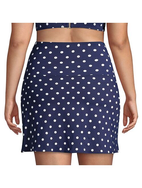 lands end Plus Size Lands' End Tummy Control Ultra High-Waist Swim Skirt