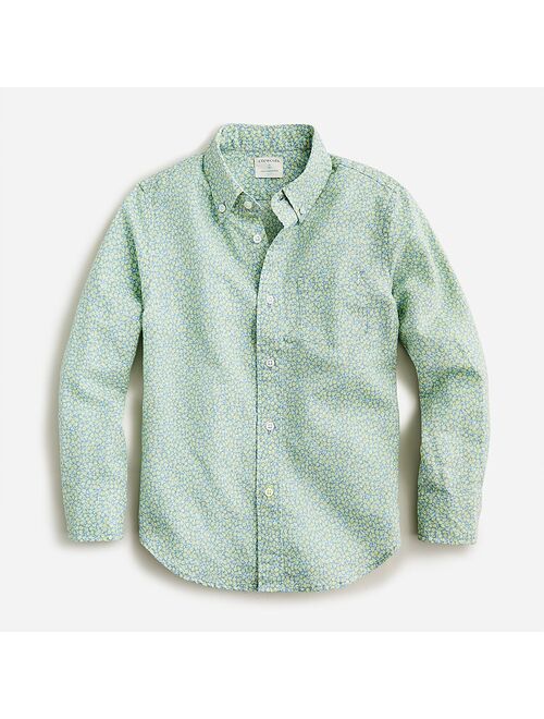 J.Crew Boys button-up linen-blend shirt