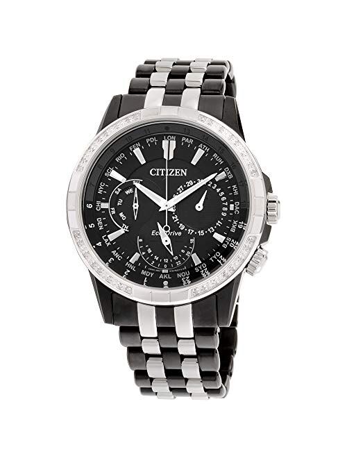 CITIZEN Men's Eco-Drive Calendrier Stainless Steel Bracelet Watch 44mm BU2021-51L