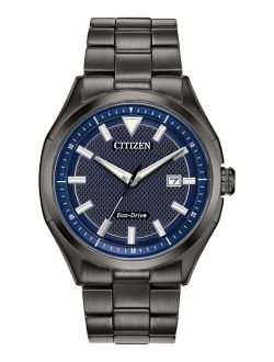 Drive From Citizen Eco-Drive Men's WDR Black Stainless Steel Bracelet Watch 41mm