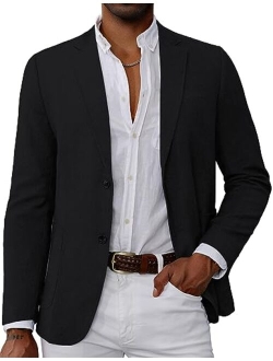 Men's Casual Blazer Suit Jackets 2 Button Lightweight Sport Coats