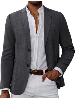 Men's Casual Blazer Suit Jackets 2 Button Lightweight Sport Coats