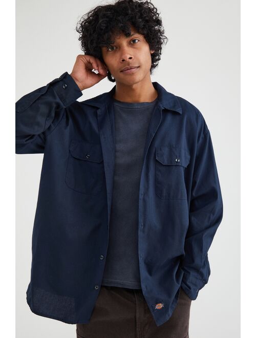 Urban Renewal Vintage Dickies Long Sleeve Oversized Work Shirt