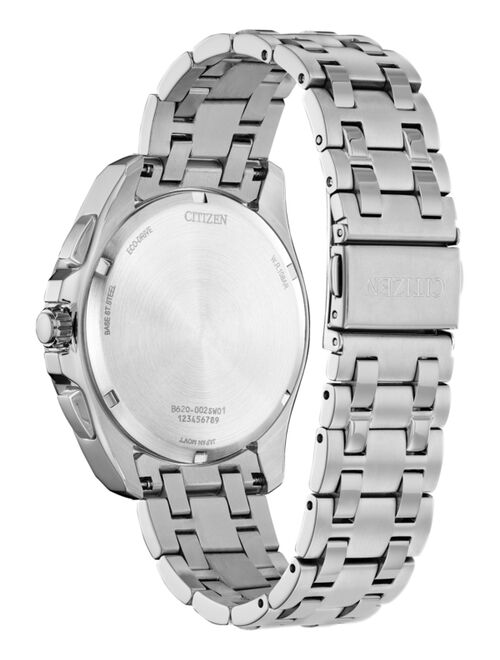 CITIZEN Eco-Drive Men's Chronograph Classic Stainless Steel Bracelet Watch 41mm