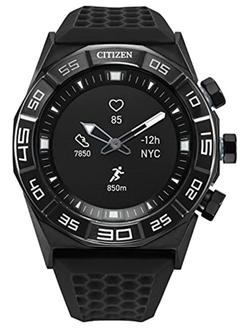 CITIZEN Men's CZ Smart Hybrid HR Black Strap Smart Watch 44mm