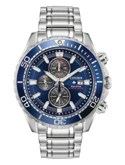 Eco-Drive Men's Chronograph Promaster Diver Stainless Steel Bracelet Watch 46mm