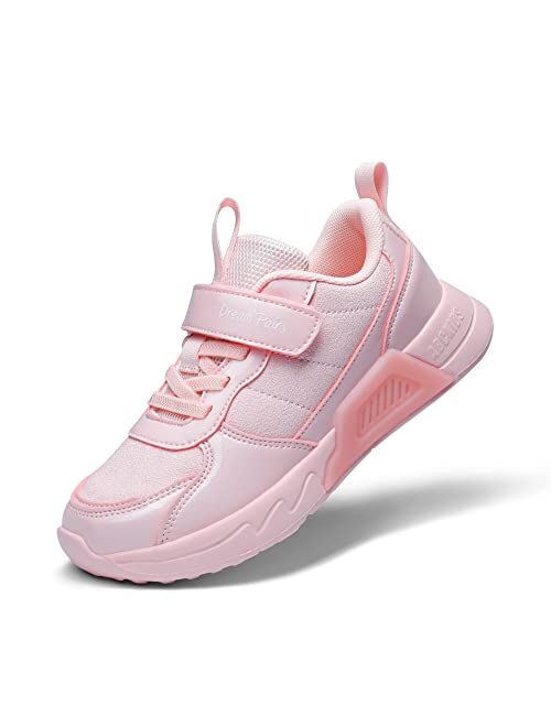 DREAM PAIRS Girls Shoes Toddler/Little Kids Casual Lightweight Tennis Walking Glitter Fashion Sneakers