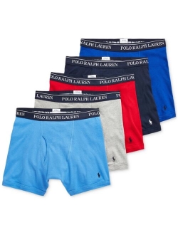 Men's Classic Cotton Boxer Briefs, 5-Pack