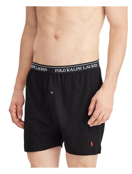 Polo Ralph Lauren Men's Classic-Fit Cotton Knit Boxers, 5-Pack