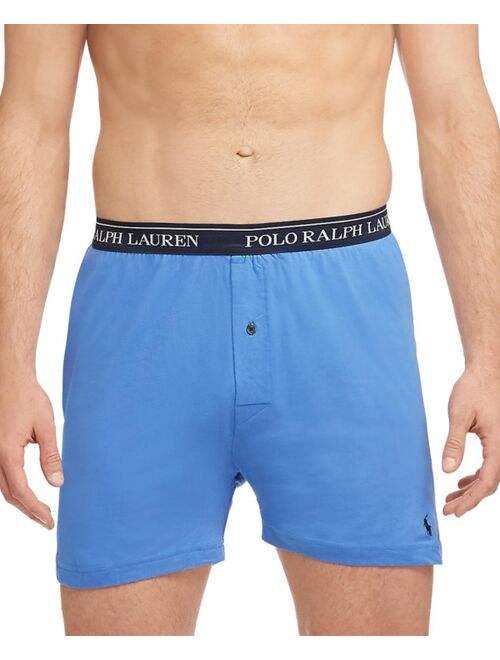 Polo Ralph Lauren Men's Classic-Fit Cotton Knit Boxers, 5-Pack