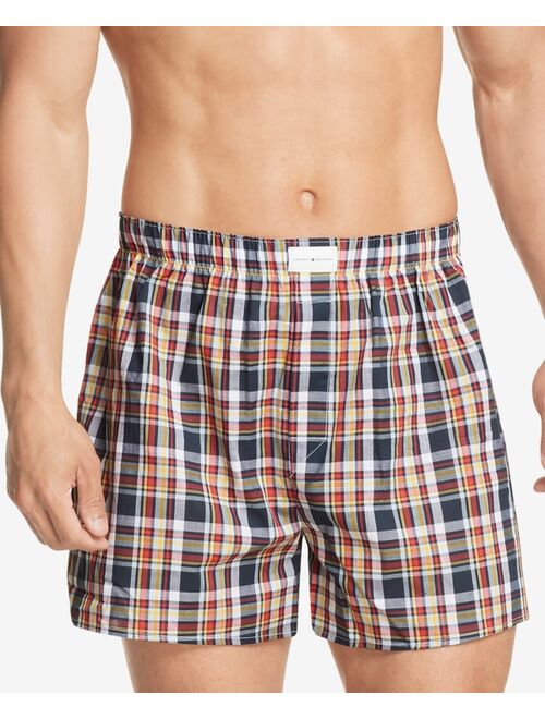 Tommy Hilfiger Men's 3-Pk. Classic Printed Cotton Poplin Boxers