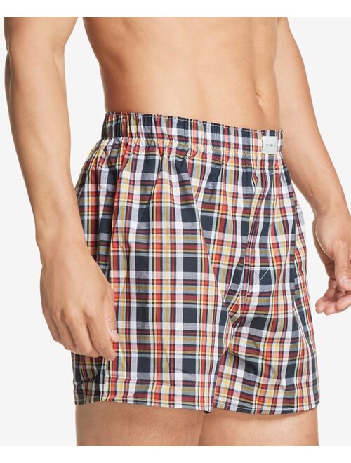 Tommy Hilfiger Men's 3-Pk. Classic Printed Cotton Poplin Boxers