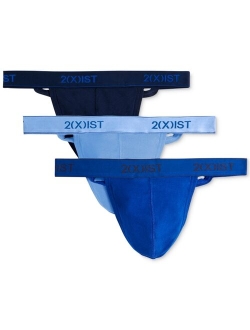 2(x)ist Men's 3-Pk. Cotton Essential Y-Back Thongs