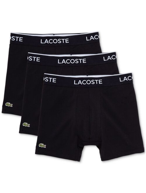 Lacoste Men's Casual Stretch Boxer Brief Set, 3 Piece