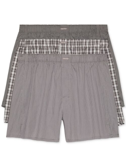 Men's 3-Pack Woven Boxers