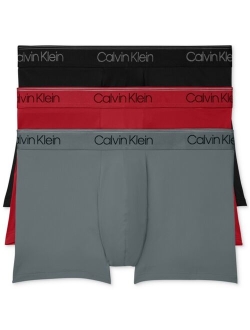 Men's 3-Pack Microfiber Stretch Low-Rise Trunks