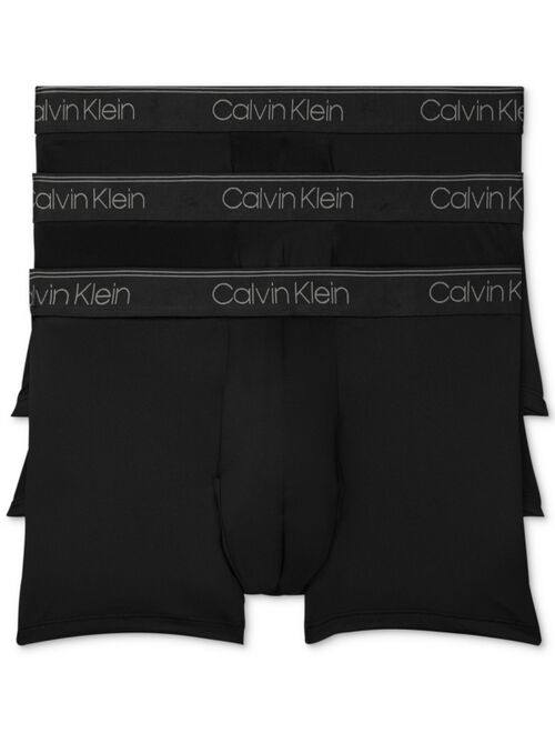 Calvin Klein Men's 3-Pack Microfiber Stretch Low-Rise Trunks