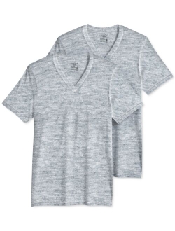 Men's Big & Tall Classic Tagless V-Neck Undershirt 2-pack