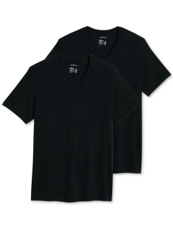 Men's Big & Tall Classic Tagless V-Neck Undershirt 2-pack