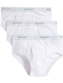 2(x)ist Fly Front Men's Cotton Briefs, 3-Pack