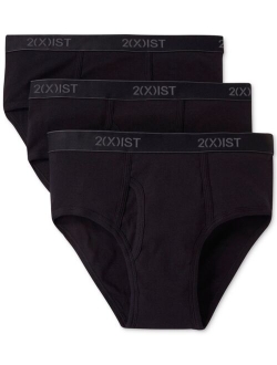 2(x)ist Fly Front Men's Cotton Briefs, 3-Pack