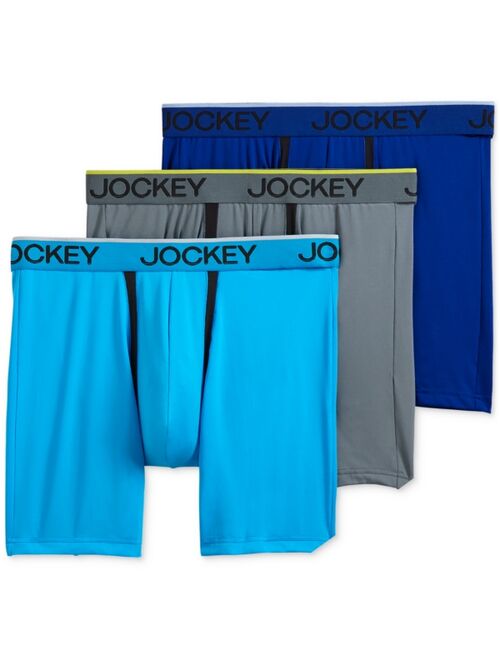 Jockey Men's Chafe Proof Pouch Microfiber 7" Boxer Brief - 3 Pack