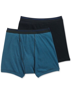 Men's Big & Tall 2-Pk. Lightweight Cotton Boxer Briefs