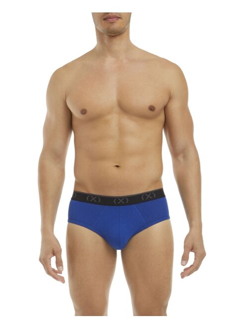 2(x)ist Men's Cotton Stretch No Show Performance Ready Brief, Pack of 3