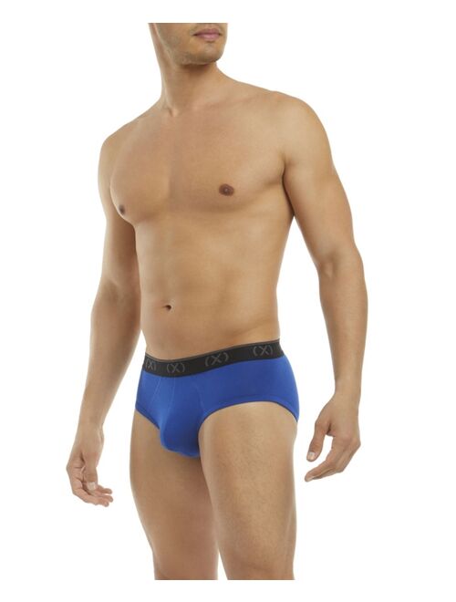 2(x)ist Men's Cotton Stretch No Show Performance Ready Brief, Pack of 3