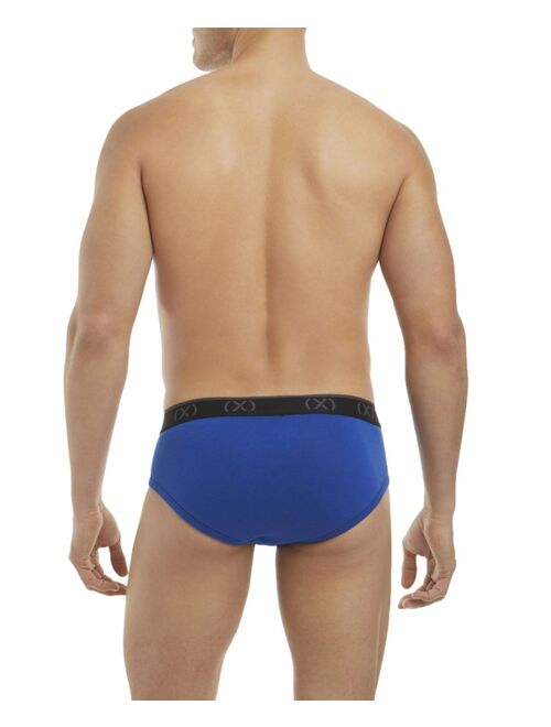 2(x)ist Men's Cotton Stretch No Show Performance Ready Brief, Pack of 3