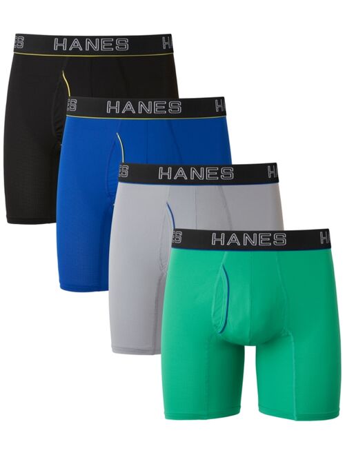 Hanes Men's Ultimate ComfortFlex Fit 4-Pk. Moisture-Wicking Mesh Boxer Briefs